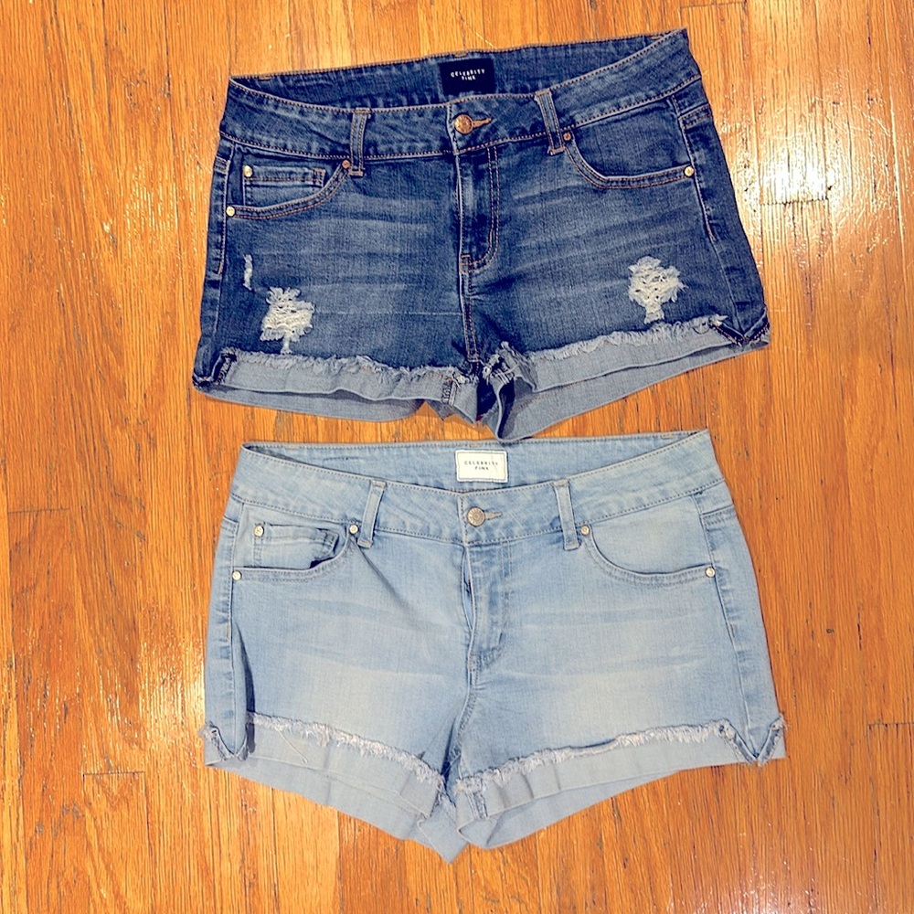 2 pair Celebrity Pink juniors shorts